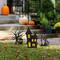 Glitzhome® 2ft. Halloween Metal Silhouette Haunted House and Ghost Tree Yard Stake Set